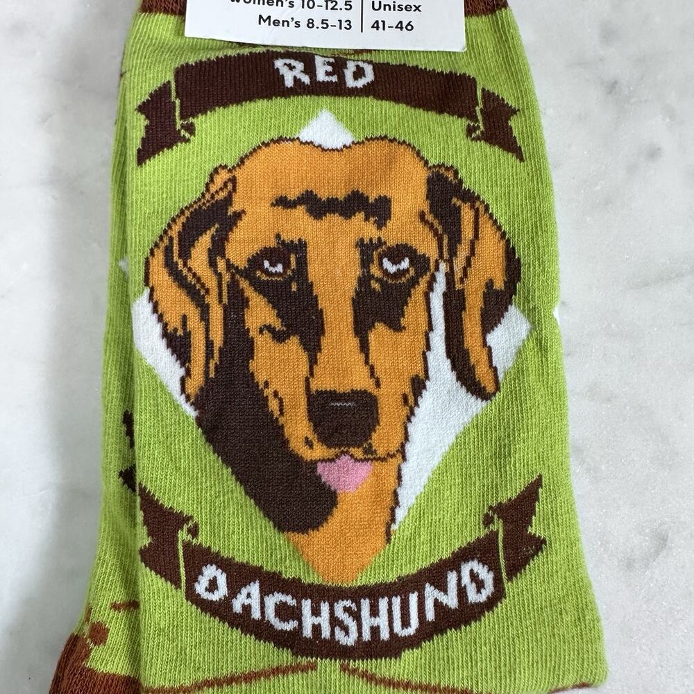 Dachshund Men Socks Atomica Size 8.5 to 13